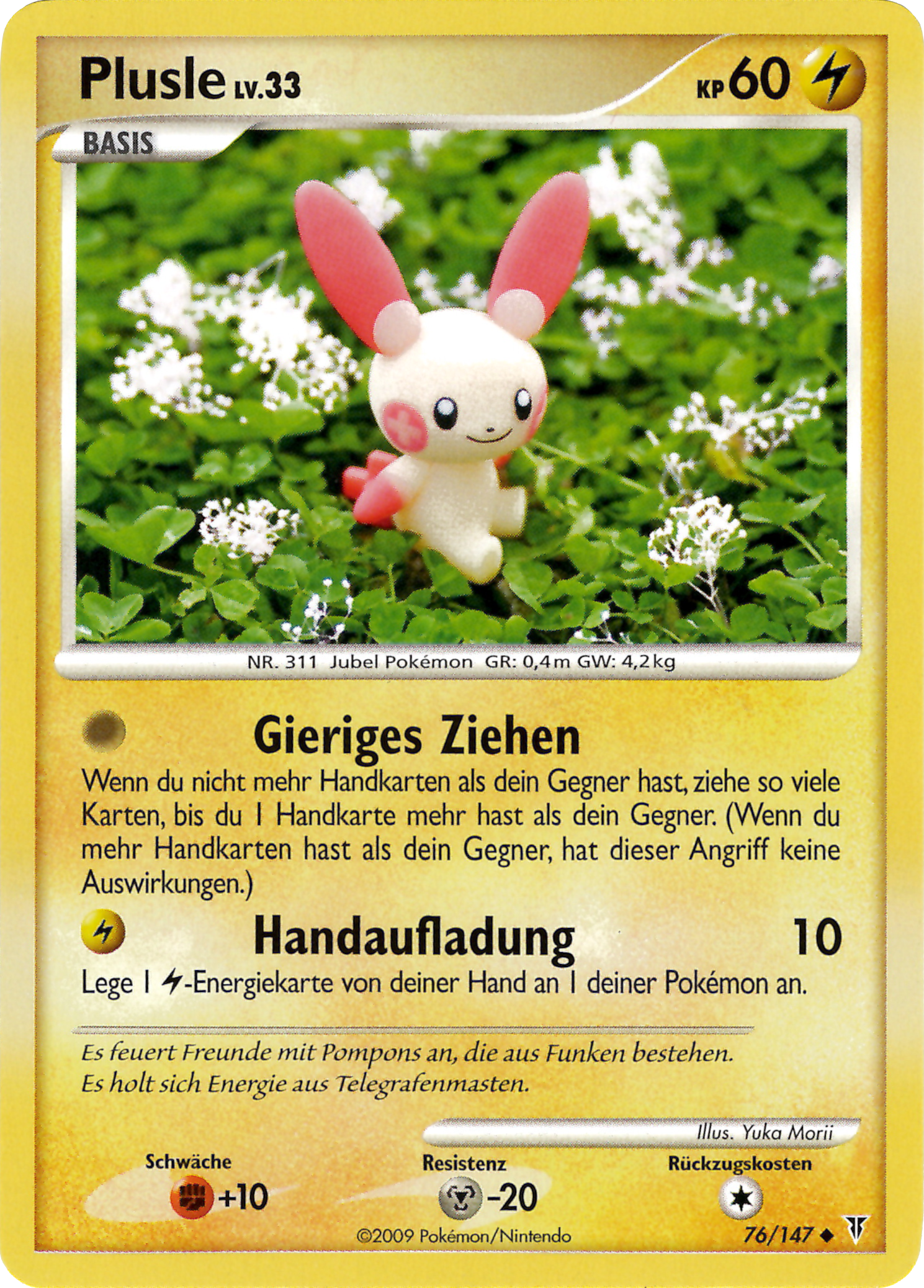 Plusle 76 — Supreme Victors (German Pokémon TCG card)