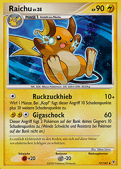 Raichu 77 — Supreme Victors (German Pokémon TCG card)