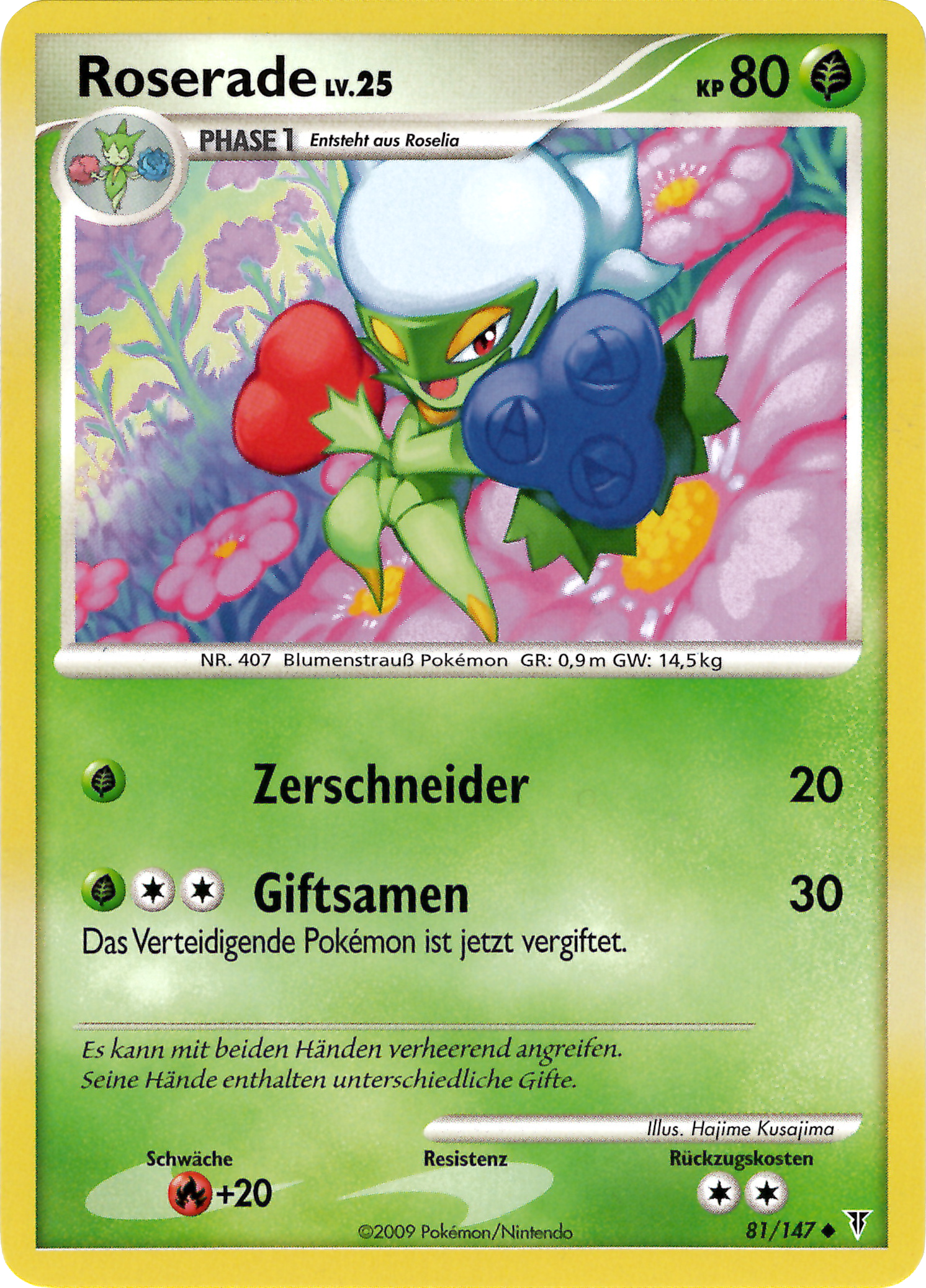 Roserade 81 — Supreme Victors (German Pokémon TCG card)