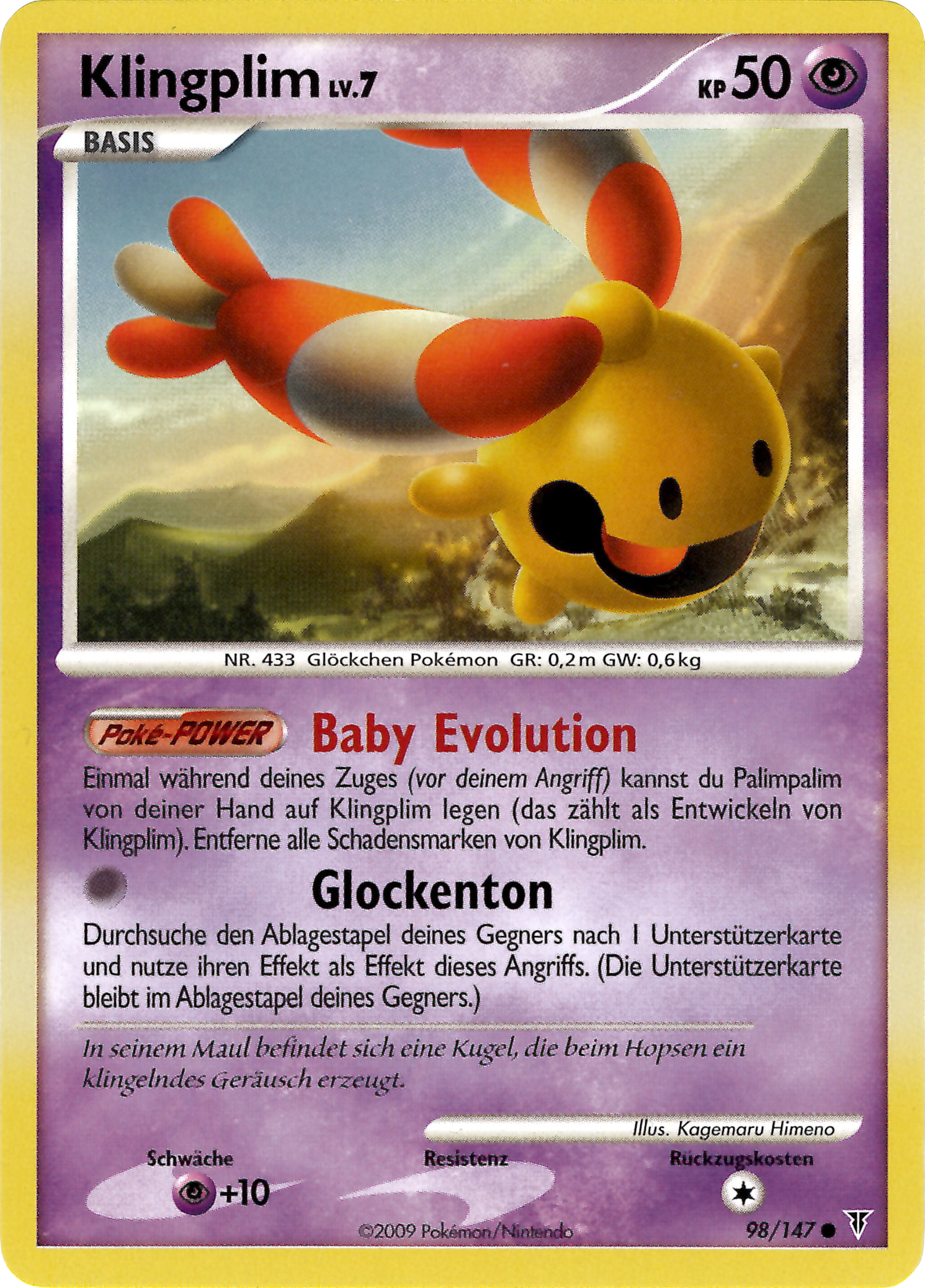 Klingplim 98 — Supreme Victors (German Pokémon TCG card)
