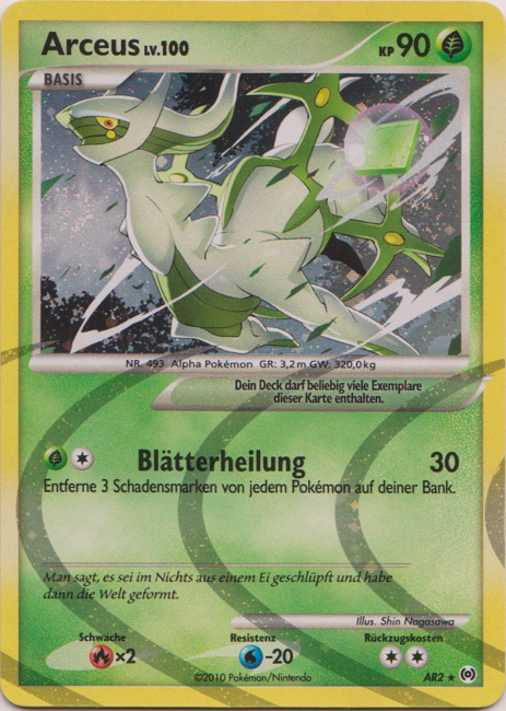 Frosdedje 2 — Arceus (German Pokémon TCG card)