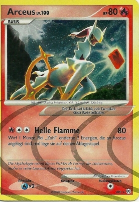 Heatran 3 — Arceus (German Pokémon TCG card)
