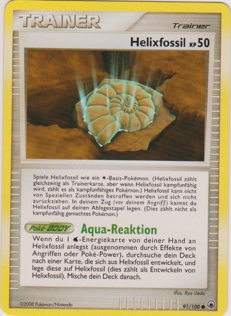 Helixfossil 93 — Arceus (German Pokémon TCG card)