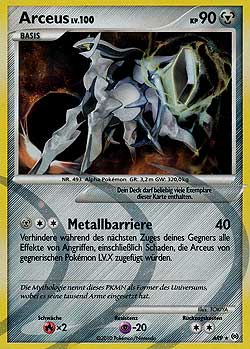 Arceus AR9 — Arceus (German Pokémon TCG card)