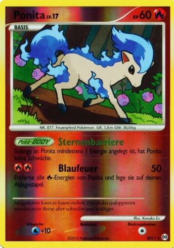 Ponita SH11 — Arceus (German Pokémon TCG card)