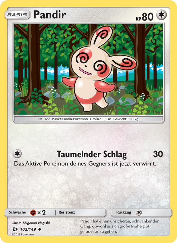 Pandir 102 — Sun & Moon (German Pokémon TCG card)