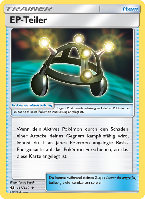 EP-Teiler 118 — Sun & Moon (German Pokémon TCG card)