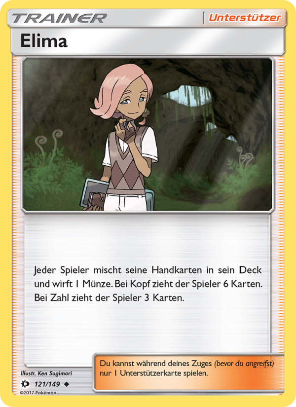 Elima 121 — Sun & Moon (German Pokémon TCG card)