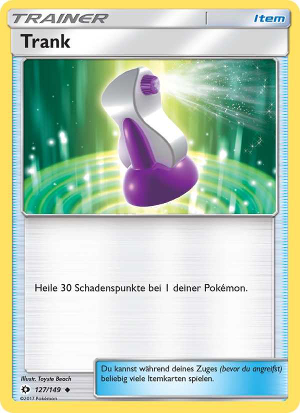 Trank 127 — Sun & Moon (German Pokémon TCG card)
