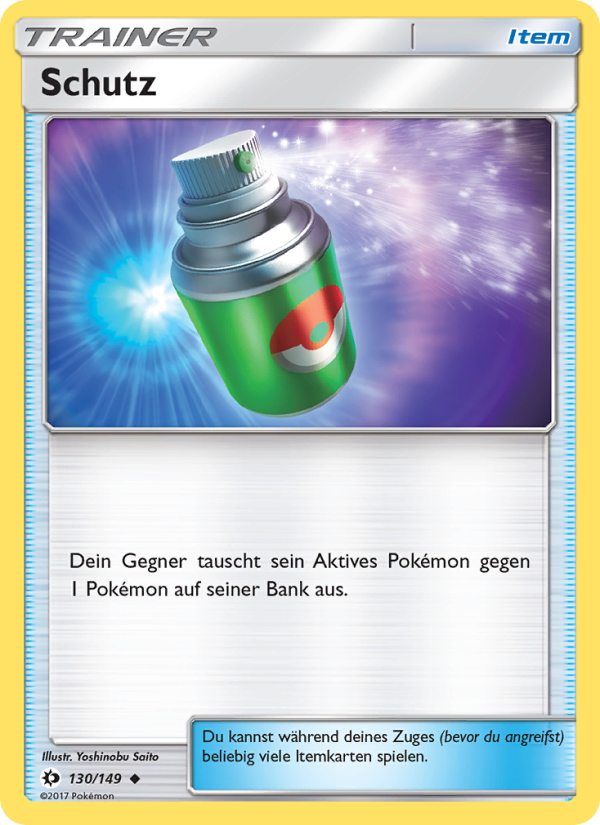 Schutz 130 — Sun & Moon (German Pokémon TCG card)
