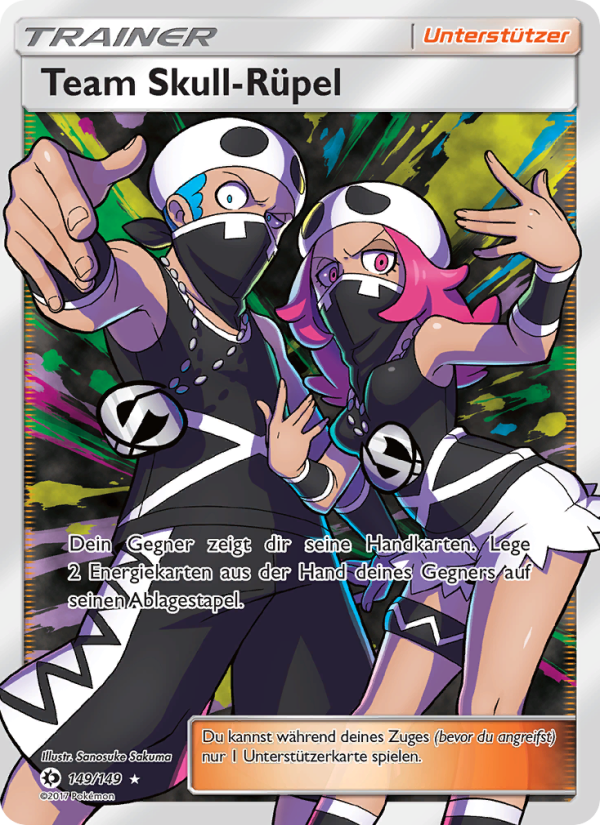Team Skull-Rüpel 149 — Sun & Moon (German Pokémon TCG card)