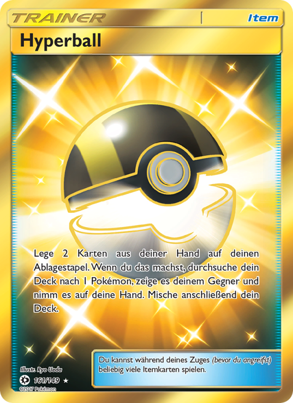Hyperball 161 — Sun & Moon (German Pokémon TCG card)