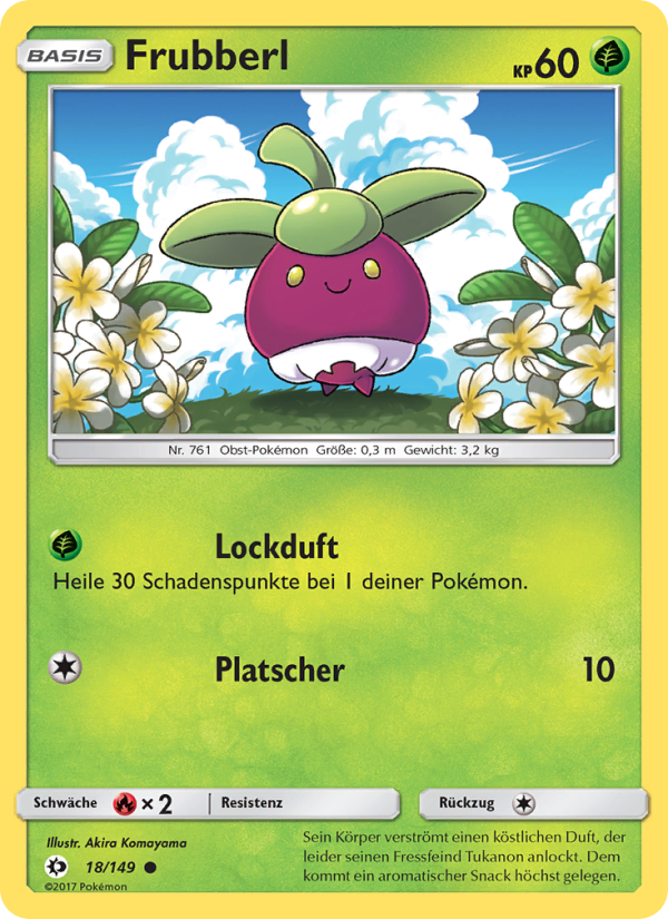 Frubberl 18 — Sun & Moon (German Pokémon TCG card)