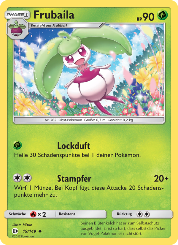 Frubaila 19 — Sun & Moon (German Pokémon TCG card)