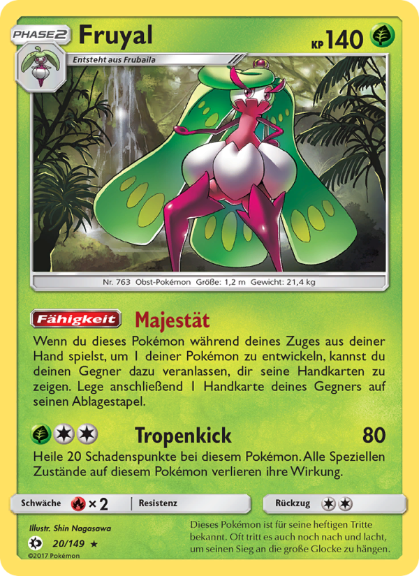 Fruyal 20 — Sun & Moon (German Pokémon TCG card)