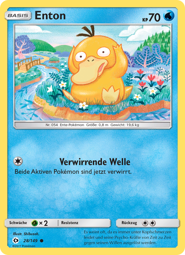 Enton 28 — Sun & Moon (German Pokémon TCG card)