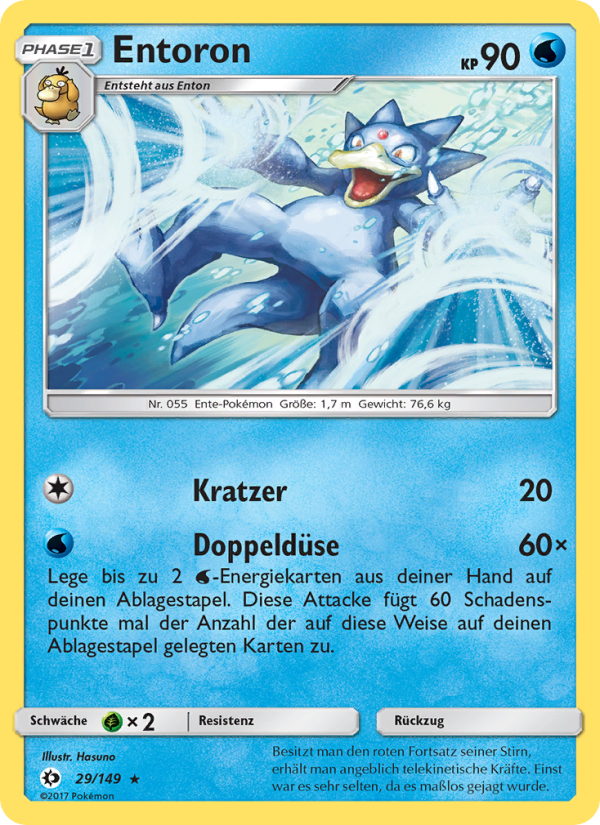 Entoron 29 — Sun & Moon (German Pokémon TCG card)
