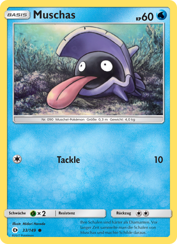Muschas 33 — Sun & Moon (German Pokémon TCG card)