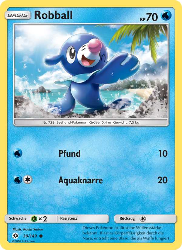 Robball 39 — Sun & Moon (German Pokémon TCG card)
