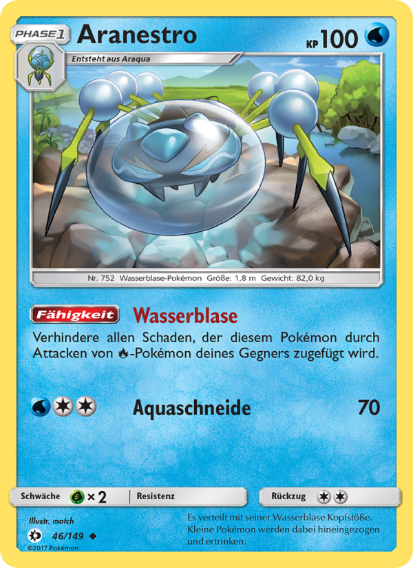 Aranestro 46 — Sun & Moon (German Pokémon TCG card)