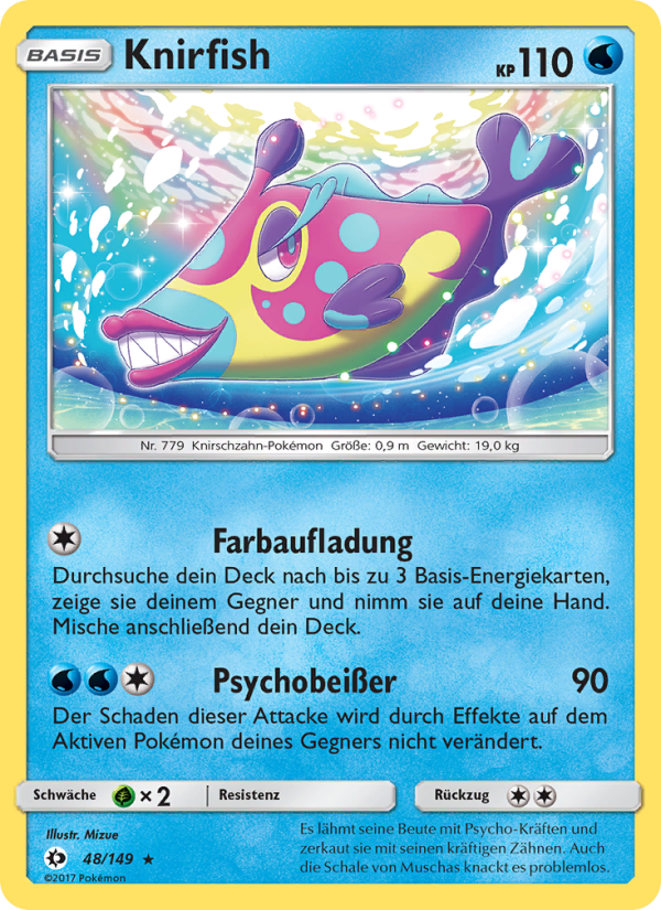 Knirfish 48 — Sun & Moon (German Pokémon TCG card)