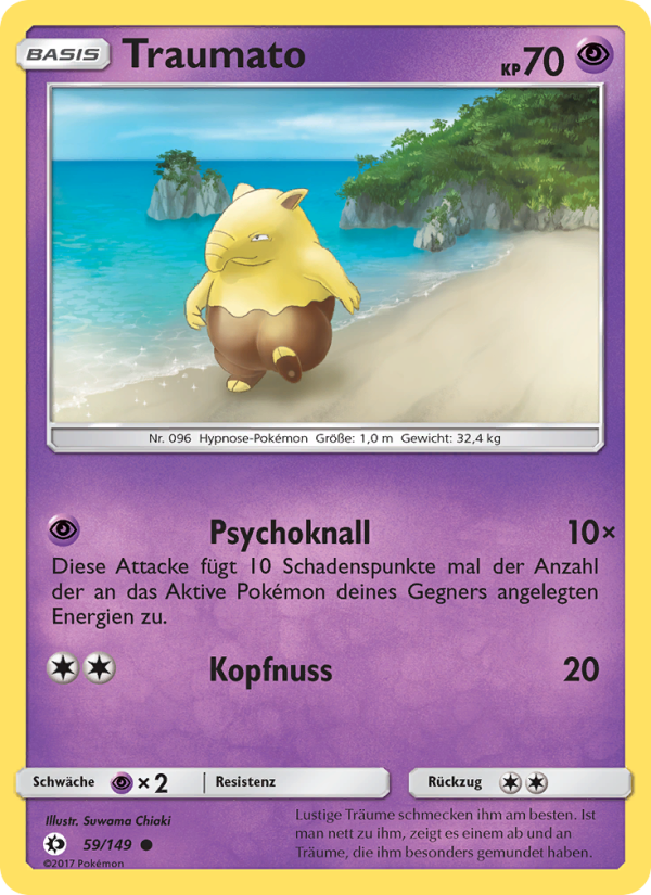 Traumato 59 — Sun & Moon (German Pokémon TCG card)