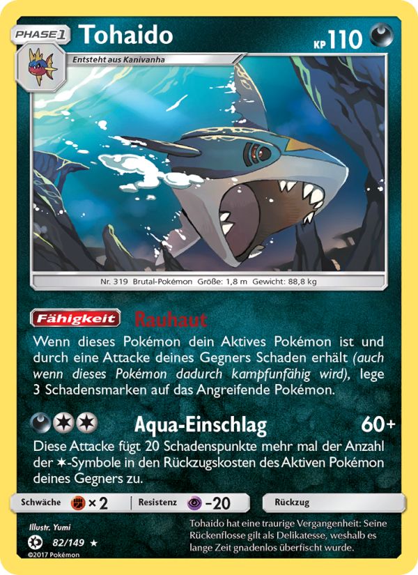 Tohaido 82 — Sun & Moon (German Pokémon TCG card)