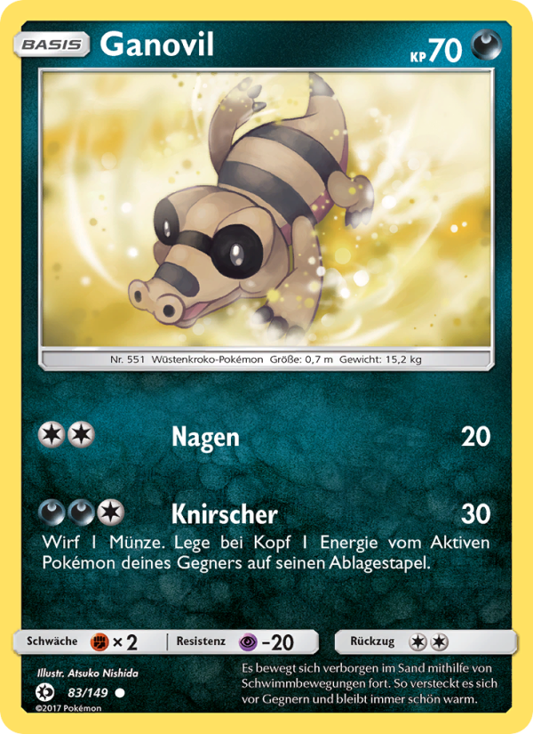 Ganovil 83 — Sun & Moon (German Pokémon TCG card)
