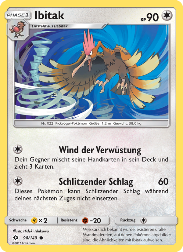 Ibitak 98 — Sun & Moon (German Pokémon TCG card)