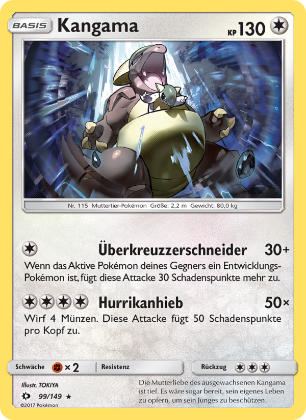 Kangama 99 — Sun & Moon (German Pokémon TCG card)