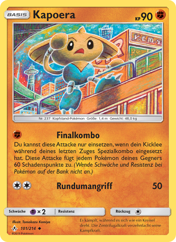 Kapoera 101 — Unbroken Bonds (German Pokémon TCG card)