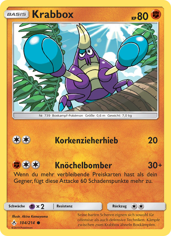Krabbox 104 — Unbroken Bonds (German Pokémon TCG card)