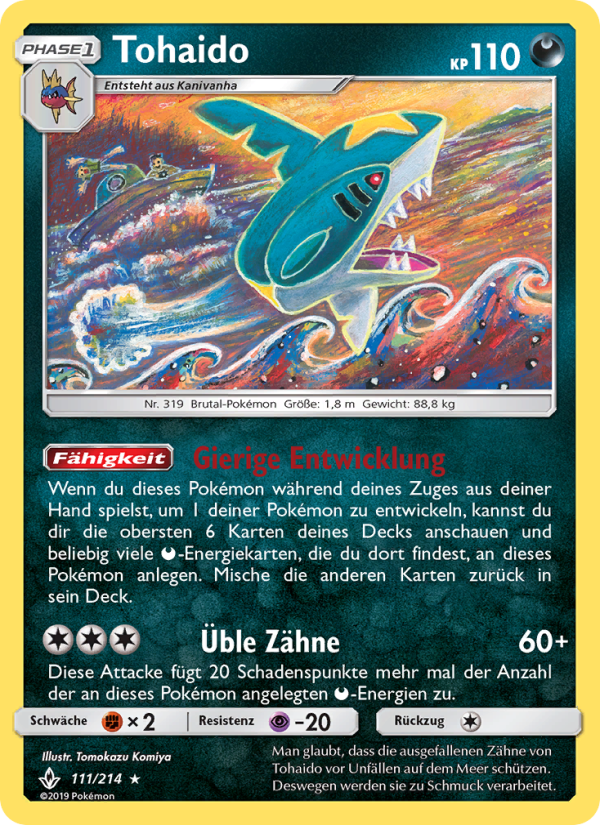 Tohaido 111 — Unbroken Bonds (German Pokémon TCG card)