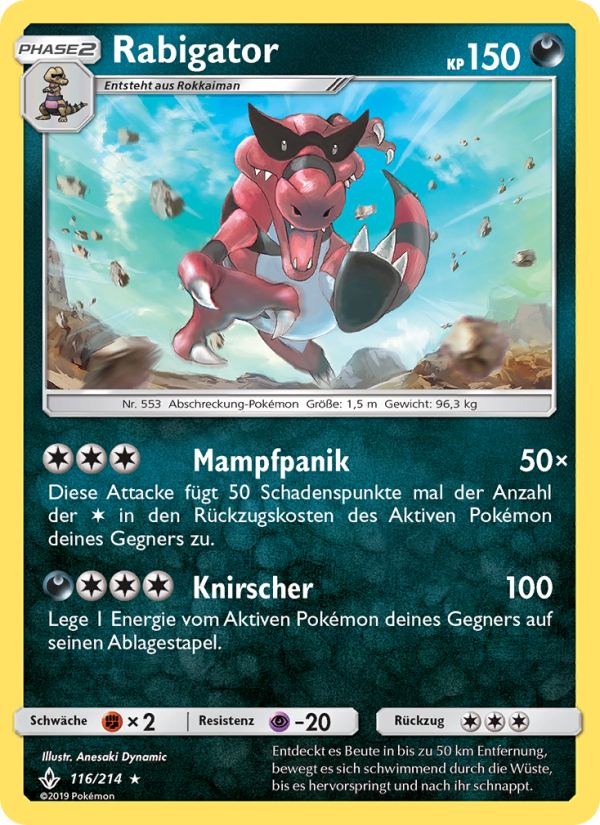 Rabigator 116 — Unbroken Bonds (German Pokémon TCG card)