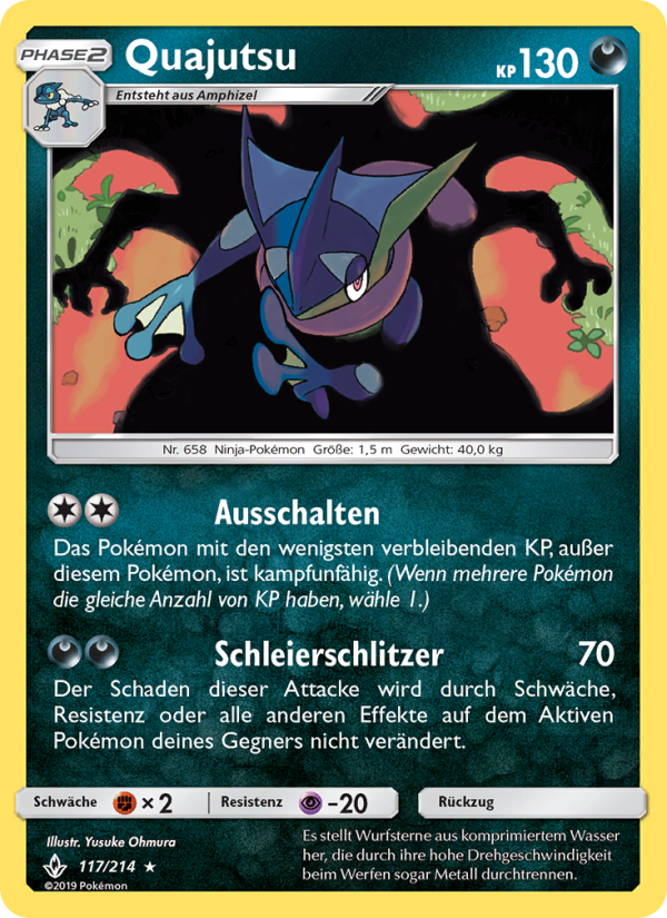 Quajutsu 117 — Unbroken Bonds (German Pokémon TCG card)