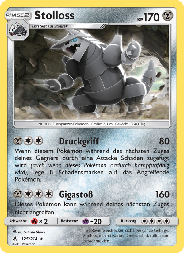 Stolloss 125 — Unbroken Bonds (German Pokémon TCG card)