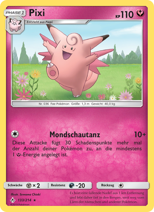 Pixi 133 — Unbroken Bonds (German Pokémon TCG card)