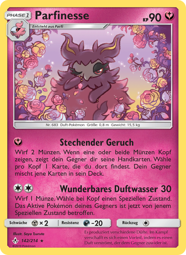 Parfinesse 142 — Unbroken Bonds (German Pokémon TCG card)