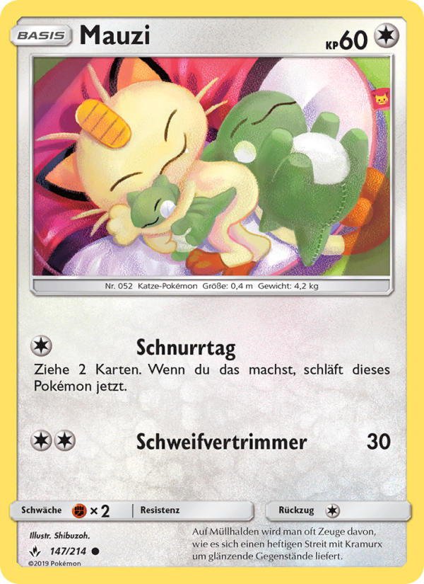 Mauzi 147 — Unbroken Bonds (German Pokémon TCG card)