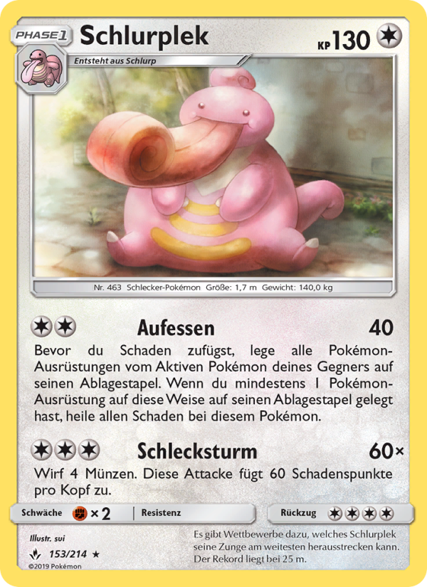 Schlurplek 153 — Unbroken Bonds (German Pokémon TCG card)