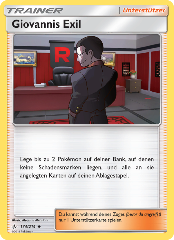 Giovannis Exil 174 — Unbroken Bonds (German Pokémon TCG card)