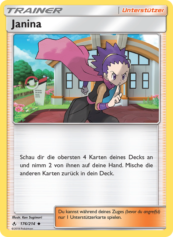 Janina 176 — Unbroken Bonds (German Pokémon TCG card)