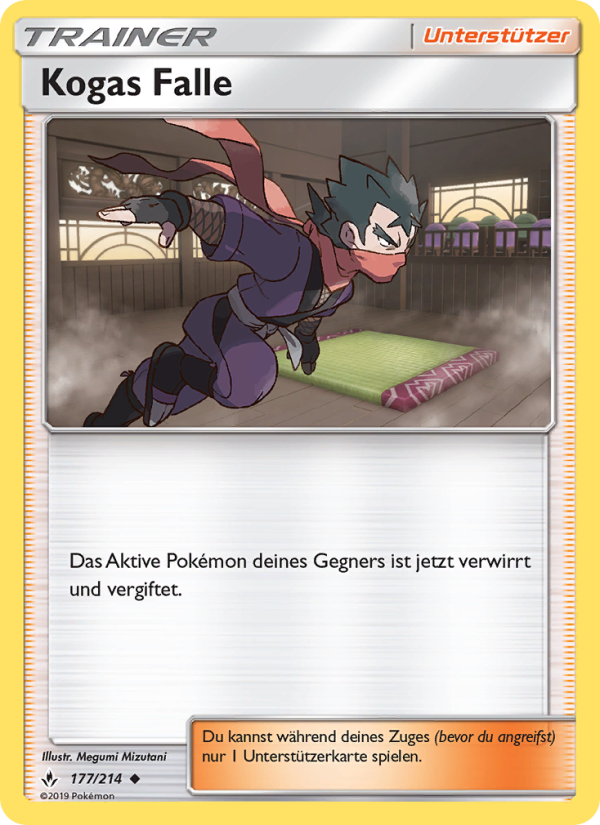 Kogas Falle 177 — Unbroken Bonds (German Pokémon TCG card)