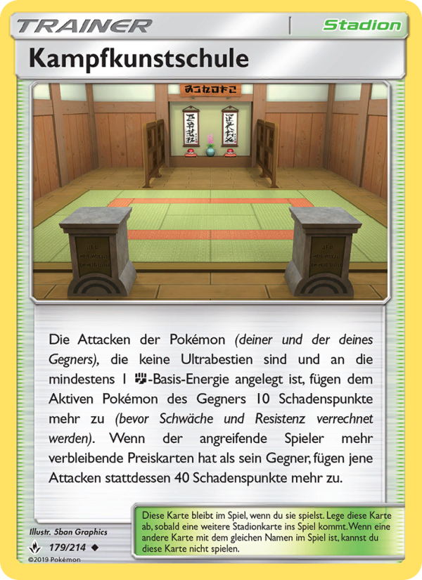Kampfkunstschule 179 — Unbroken Bonds (German Pokémon TCG card)