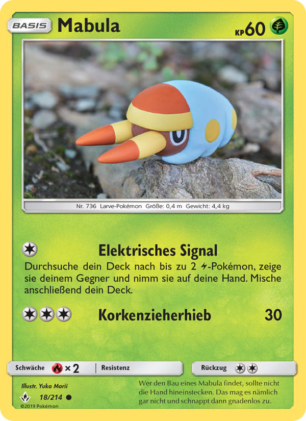 Mabula 18 — Unbroken Bonds (German Pokémon TCG card)