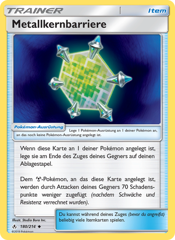Metallkernbarriere 180 — Unbroken Bonds (German Pokémon TCG card)