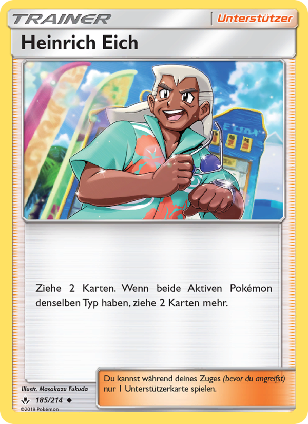 Samson Eich 185 — Unbroken Bonds (German Pokémon TCG card)