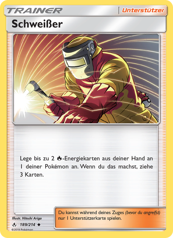 Schweißer 189 — Unbroken Bonds (German Pokémon TCG card)