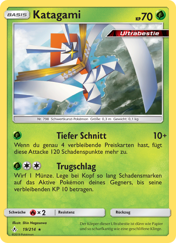 Katagami 19 — Unbroken Bonds (German Pokémon TCG card)