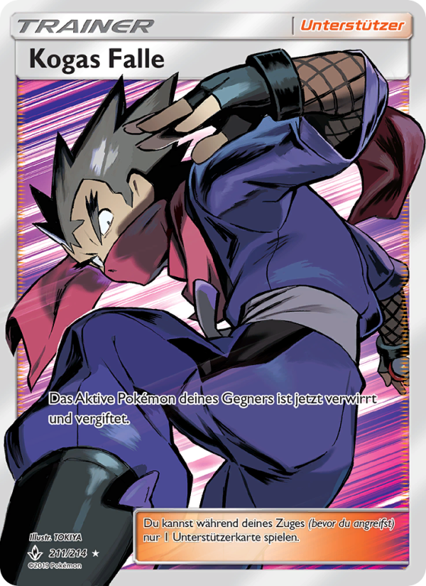 Kogas Falle 211 — Unbroken Bonds (German Pokémon TCG card)